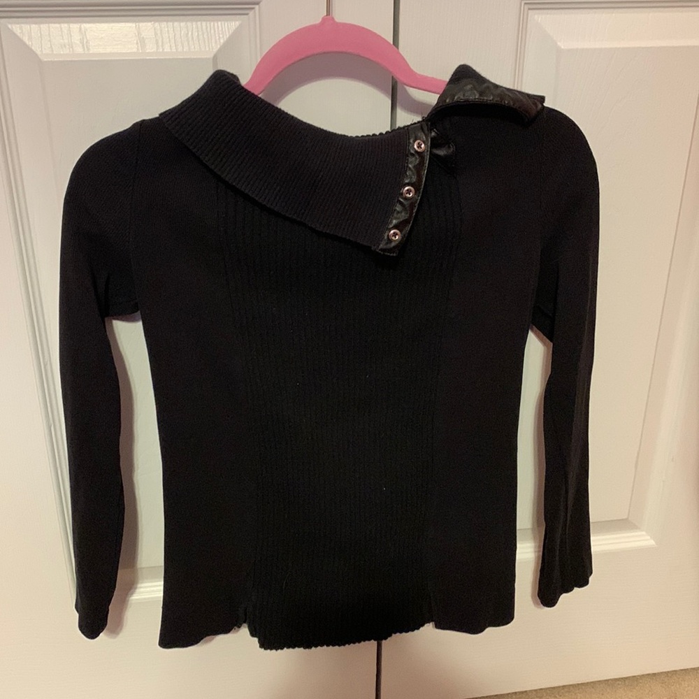 black sweater